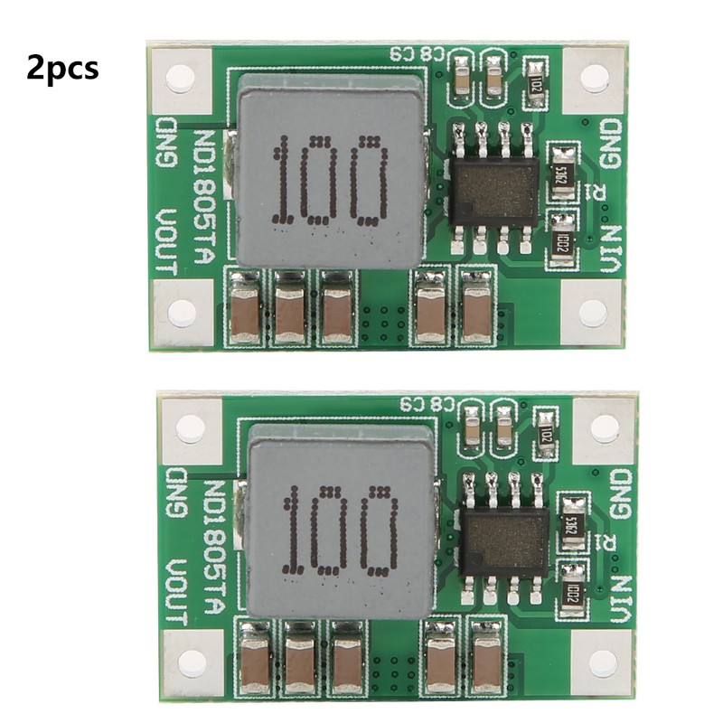 2Pcs Step Down Module 5-18V to 3/3.3v 3.7/4.2v 5v 6V