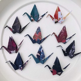 Origami Paper Cranes Large 5.6 Inch Foldable Origami Cranes Handmade DIY Bird Garlands for Wedding Party Birthday Baby Shower Bird Snake Decorations 72 Pieces