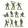 Tim Mee Toy Plastic Army Men - 28pc OD Green
