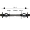 Easyboost Rear Wheel Axle 10 x 145 mm Hubs Hollow