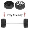 Totority 20sets Wheel Replacement Kit Toy Vehicle Model Axles Easy