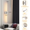 Morauroral Battery Operated Wall Sconces Set of 2, Dimmable Battery