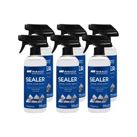 Miracle Sealants Countertop Sealer Spray for Granite, Quartz, Marble, Quartzite, Travertine 16 oz, 6 Pack