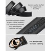 Civantiya - Cinturón de piel para hombre, Black Style 04,