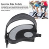 2PCS Exercise Bike Pedals with Straps PP PVC Stainless Steel
