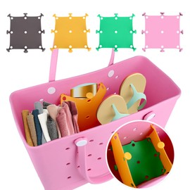 Admaison Divider for Bogg Bag Original Accessories,Bogg Bag Cup Holder for Beach Bag,Travel,Adjustable Silicone Universal Phone Holder Organizer Large/XL Yellow 1Pack