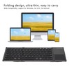 Wireless Keyboard 78 Keys Ultra Thin Folding Design Keyboard with