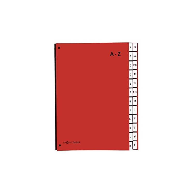 Pagna 24249-01 Desk Organiser Lettered A - Z Coloured Cover