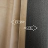 Roslynwood Luxury Soft Sand Velvet Curtains 72 inches Long Back