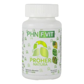Suplemento Proher Natura Spirulina Phn Vit Pote Cápsulas Sabor