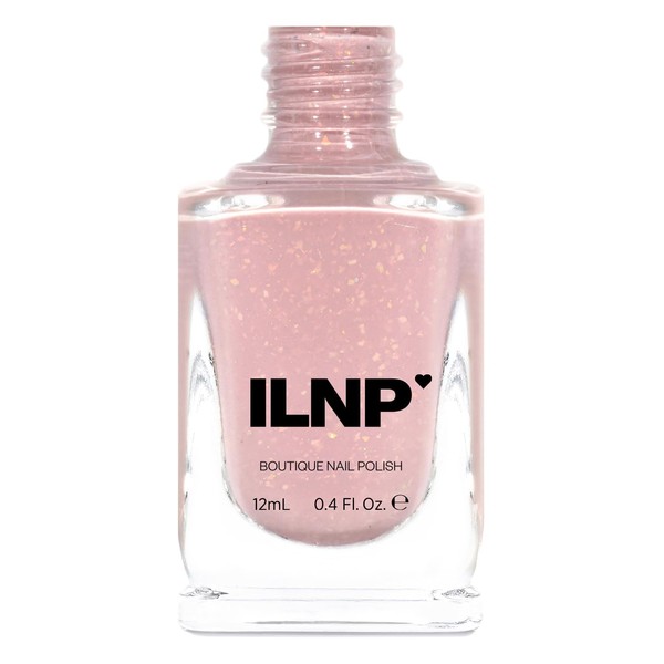 ILNP Daybreak - Milky Pink Flakie Shimmer Nail Polish