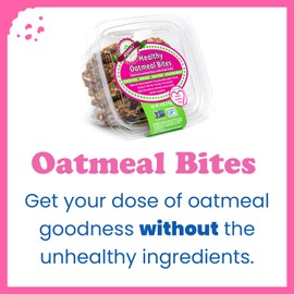 Alyssa’s Oatmeal Bites ⎸ Gluten Free Cookies, Healthy Snacks from The Bakery ⎸ Sugar Free Soft Cookies, Low Carb, Keto Protein Snacks ⎸ Gluten Free Snacks for Kids ⎸ 8 Cookies per Box, 1 Pack