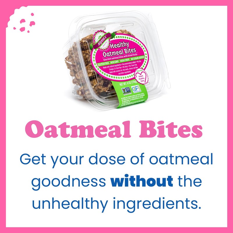 Alyssa’s Oatmeal Bites ⎸ Gluten Free Cookies, Healthy Snacks from