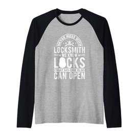 Never Mess With A Locksmith We Know Shirt Lockout Specialist Raglan Baseball Tee