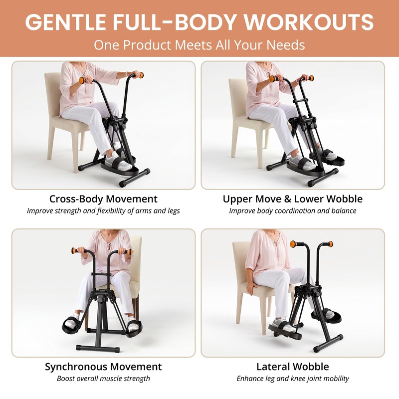 RYGEO Pedal Exerciser Bike for Seniors – Arm, Leg, Hand