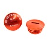 Locking Screw Set Aluminium Orange with O-Rings S51, S53, S70,