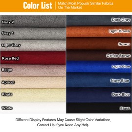 ILOFRI Fabric Couch Repair Tape Self Adhesive 16x60 inch, Velvet Microfiber Flannel Sofa Repair Patch for Upholstery, Furniture, Loveseat, Car Seats, Office Chair, Cloth, Carpet, Crafts - Light Brown