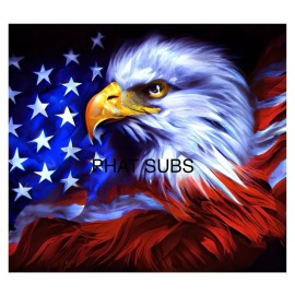Unbranded 20oz Sublimation Tumbler Wrap USA Eagle Ready To Press Heat Transfer