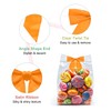 MECCANIXITY 30 Pcs Pre-Tied Orange Satin Ribbon Bows, 4.5" Twist