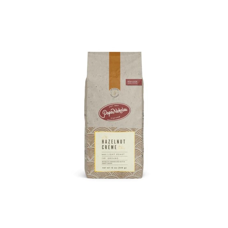PapaNicholas Coffee Ground Coffee Hazelnut Cream 12oz