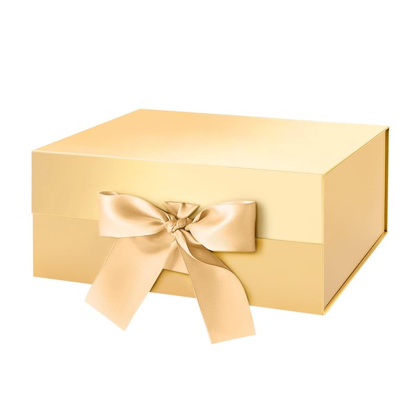 PKGMAGIC Gift Box with Bow, 22.8 x 16.5 x 9.6