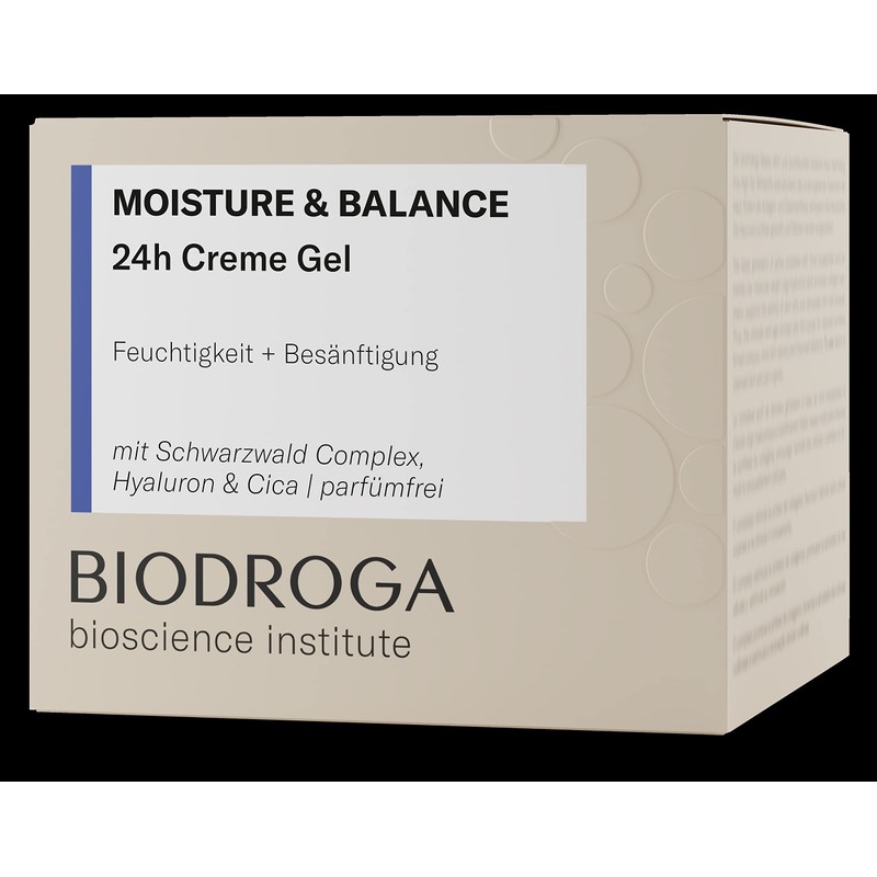 Biodroga Gesichtspflege 24h Creme Gel 50 ml – Feuchtigkeitscreme Moisture