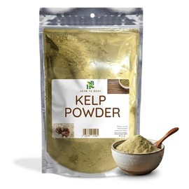 Herb To Body Polvo orgánico de algas marinas – Ascophyllum Nodosum, polvo de algas marrones finamente molidas para uso culinario, mezclas de bricolaje