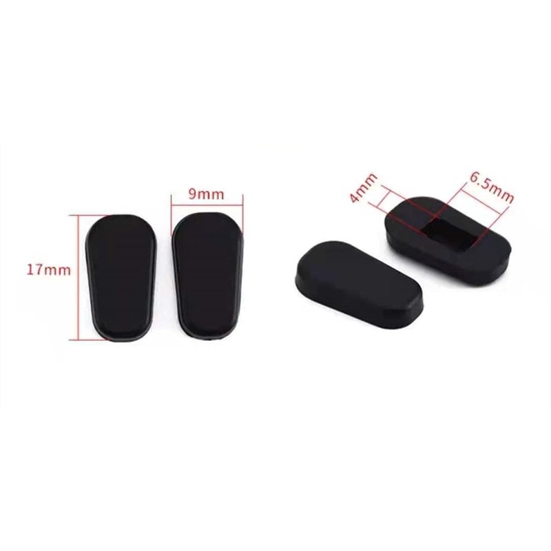 Clear Rubber Silicon Push On Type Nose Pads Pieces Buds