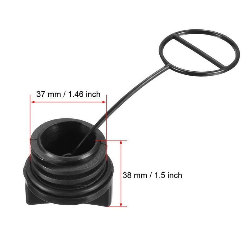 sourcing map 952044640 Oil Gas Fuel Cap Fit for Poulan