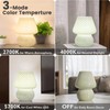 ULAROOM Mushroom Lamp Small Bedside Table Lamp with 3 Temperature