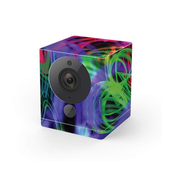 MightySkins Skin Compatible With Wyze Cam V2 - Neon Splatter