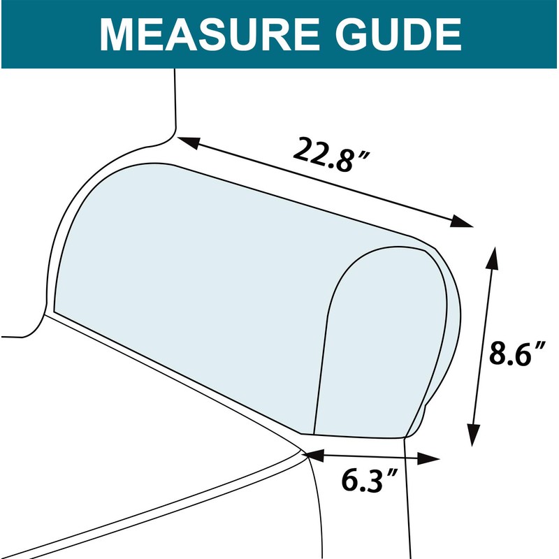 Turquoize Stretch Armrest Covers for Chairs and Sofas Couch Arm