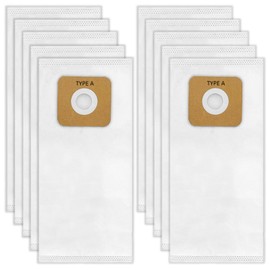 10 Pack Type A HEPA Vacuum Cleaner Bags Compatible with Riccar 2000/4000, Vibrance and R-Series & Simplicity Symmetry, S20EZM, 5000/6000 Series Upright Vacuum Cleaners, Replacement Part RAH-6/SAH-6