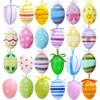 HenfuME Pack of 24 Easter Egg Colours, Easter Eggs Decoration,