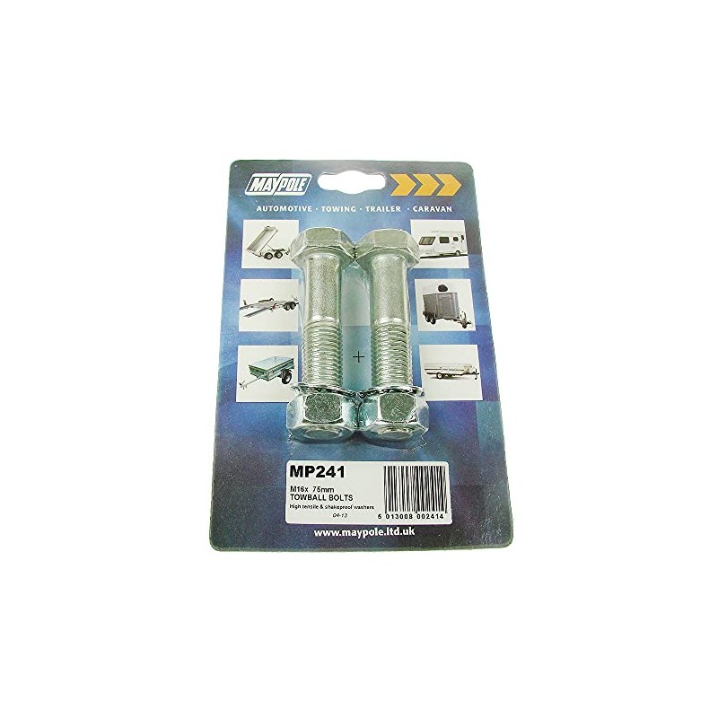 Maypole 241A Tow Ball Bolts M16 x 75 mm
