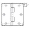 GlideRite Hardware 4058-2BB-ORB Ball Bearing 4" Steel Door Hinges 5/8"
