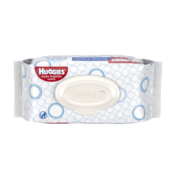 HUGGIES SIMPLY CLEAN BABY WIPE 7.7 INCH X 6.6 INCH FRAGRANCE FREE BABY RP 1 CT - 0036000487551