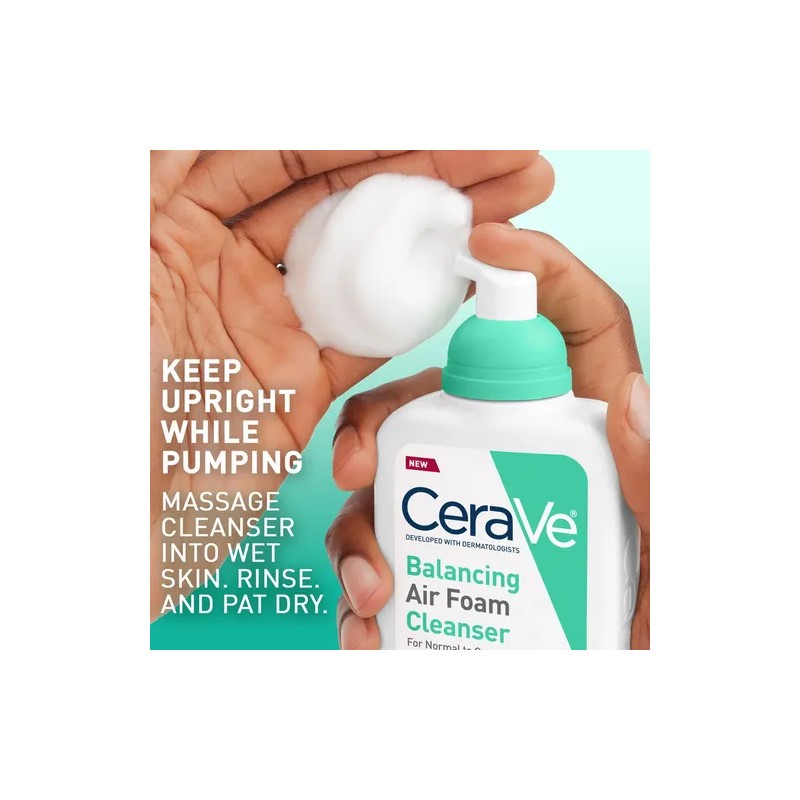 Limpiador Facial Espumoso Cerave Balancing Air Foam 240 Ml