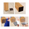 uxcell 40pcs Furniture Pads Square 3/4" Self-stick Non-slip Anti-scratch Felt