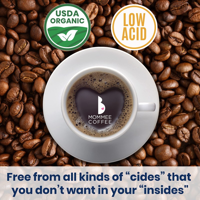 Mommee Coffee - Half Caf | Low Acid, Organic, Fair