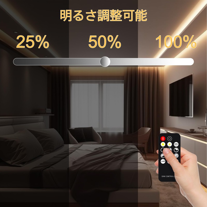 AXMOTUT COB LEDテープライト5m 24V 電球色 3000K 高輝度 調光可能 高密度 フレキシブル