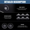 Romooa 50 Pack 20mm Mini Clear Suction Cups for Glass