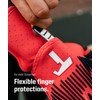 T1TAN Rebel 2.0 Solar Red (FP) - Soccer Gloves Football