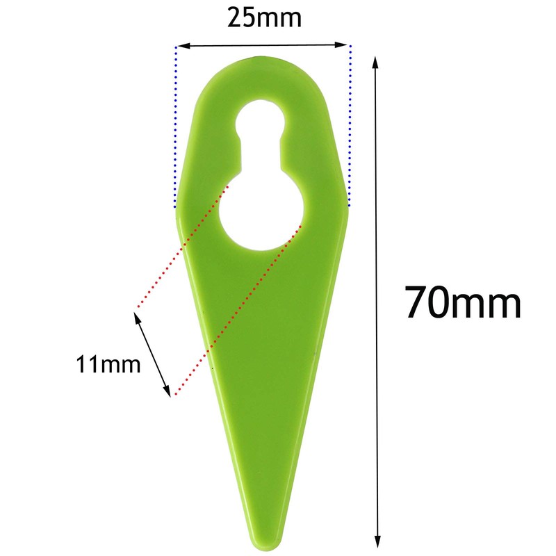 Spares2go Plastic Blades for Gtech ST01 ST02 ST04 ST05 ST20