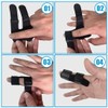 5 Stück Fingerschiene, Fingerglätter Finger Schiene Stabilisator, Verbesserte Fingerstütze Schnapp