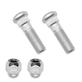 Dogary 4 PCS Wheel Stud and Lug Nut Kit, Steel Tire Screw Fastener, OEM 28171AJ000 28365-FE001, Car Tyre Repair Accessories, Compatible with Subaru Forester Outback Legacy (Sliver)