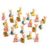 Logbuch-Verlag 22 colourful Easter bunny figures, mini standing Easter bunny,