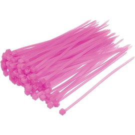JDYYICZ Cable Zip Ties Nylon Cable Wire Ties 4 Inch Self-Locking Nylon Tie Wraps Pink 100pcs