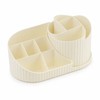 360° Rotating Makeup Organizer with Brush Holder, Acrylic Vanity Cosmetic