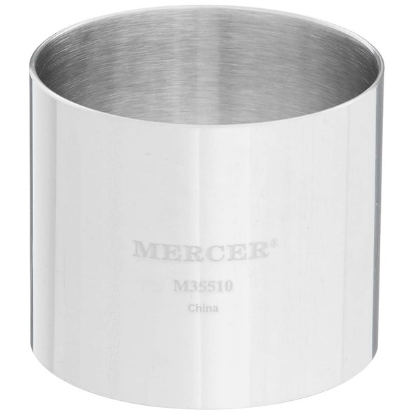 Mercer Culinary Steel Ring Mold Chef, 2 Inch x 1.75 Inch, Stainless
